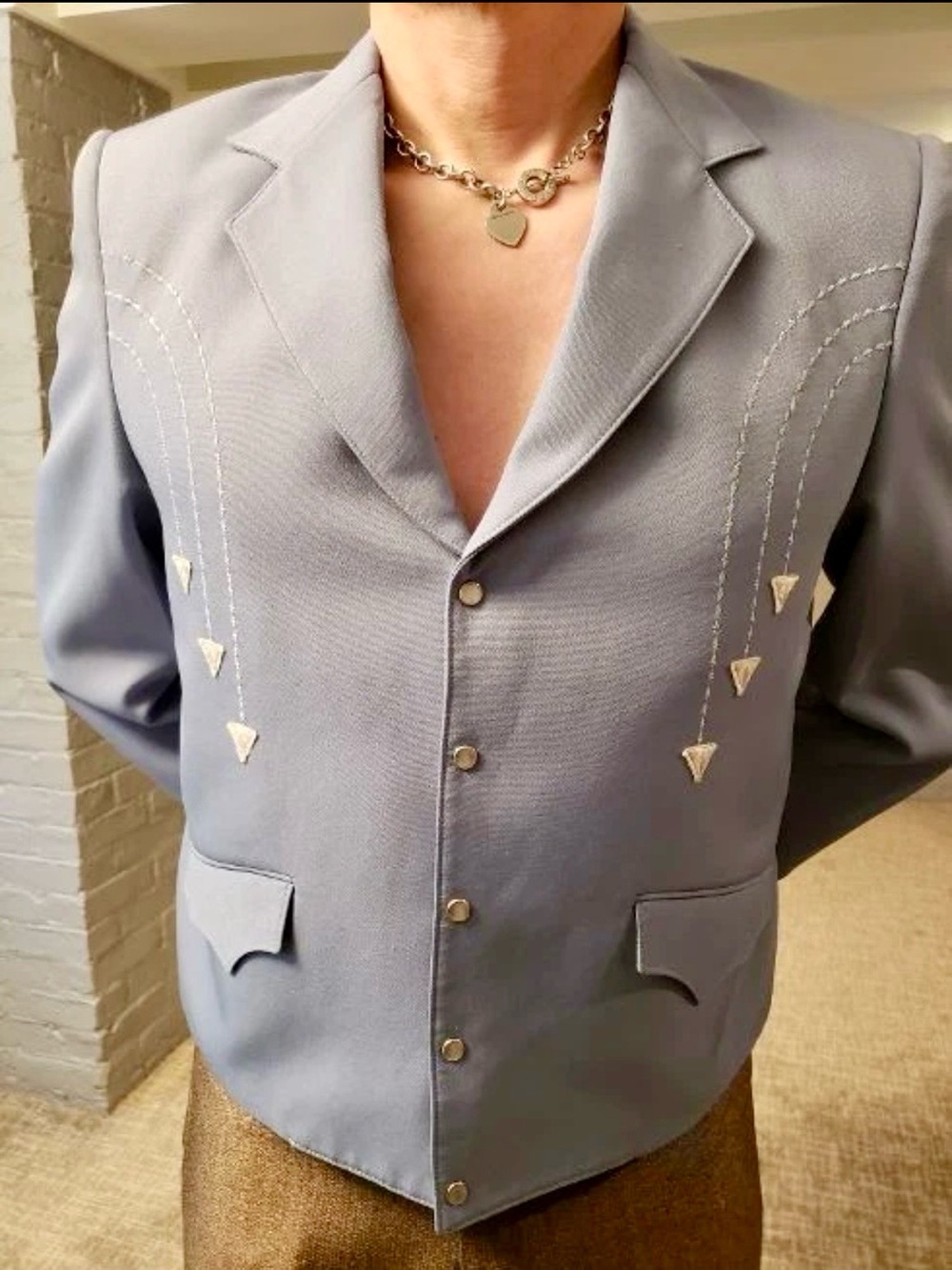 VTG Western Jacket, cropped,1970s. Tregos Westwear, 40, Very Fine Cond USA made
